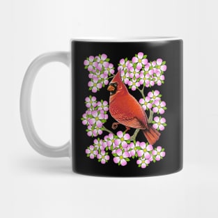 Red Cardinal dogwood flower North Carolina Virginia Mug